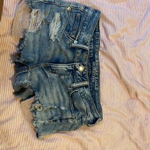 American eagle distressed shorts